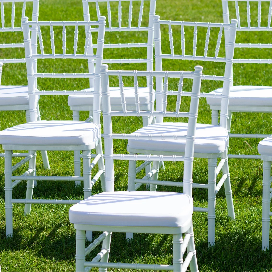 Ресторан Металлические модные серебряные Свадебные мероприятия Chiavari штабелируемые стулья Tiffany Chavari