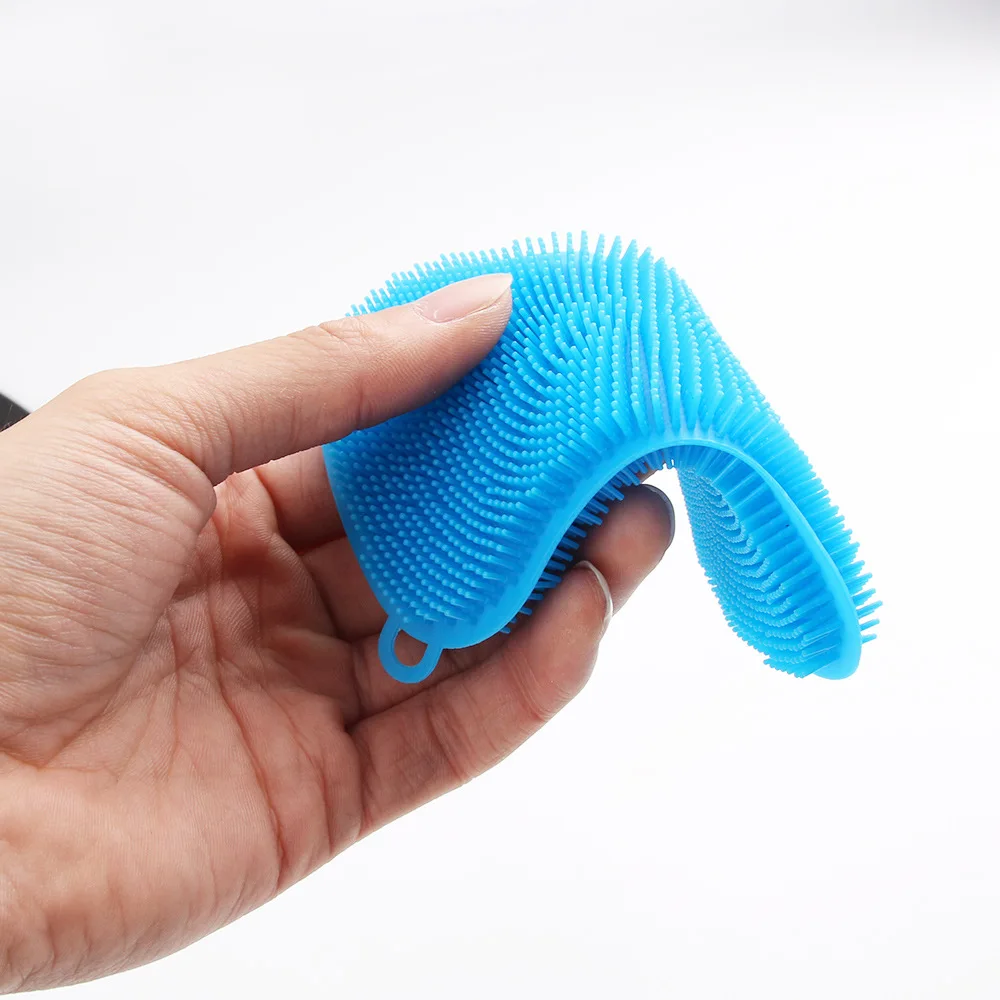 Silicone dishwashing brush Kitchen household cleaning cloth fruits and vegetables pot cleaning brush