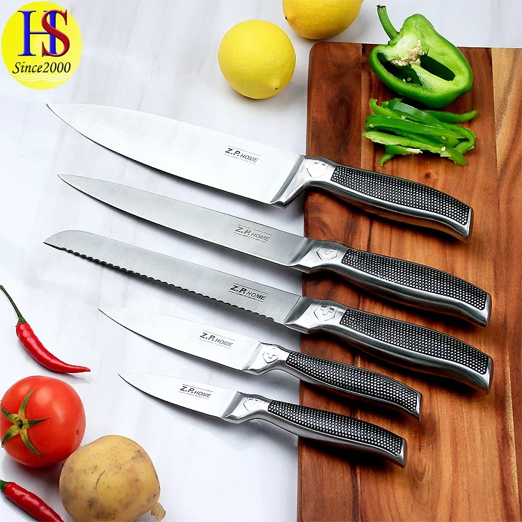Wholesale Heavy Duty Chinese 6PCS Stainless Steel Kitchen Chef Knives Set