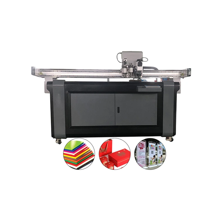 Low price Packaging Carton Box Products Cutting Machine Digital Printer With Cutter Cnc Carton Cutting Machine With V Cutter