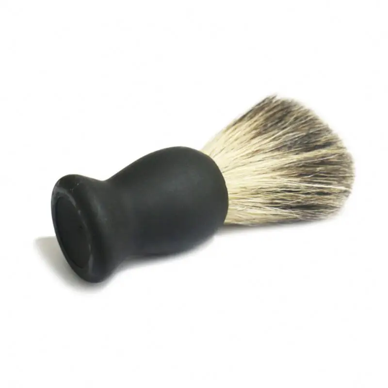 Amazon hot selling black soft badger brush neck beard duster brush for men