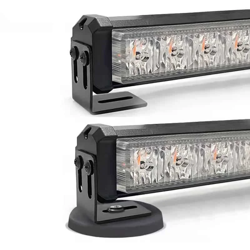 Led Light Bar Red & Blue 90CM Light Bar With Car Charger Magnetic Flashing Bar Amber Leds Single Sided Or Double Sided