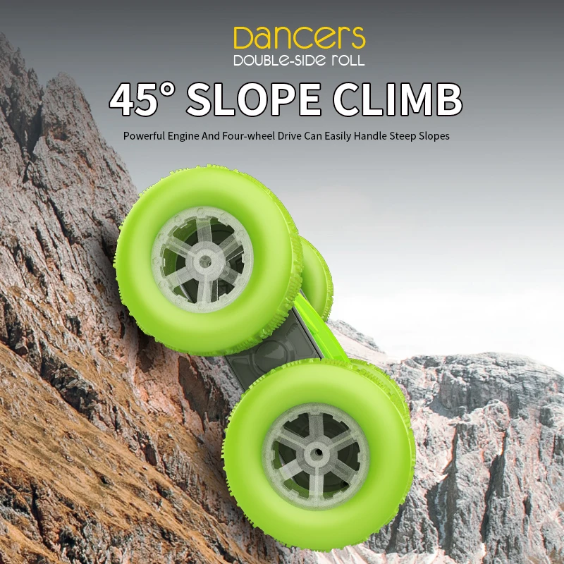 2025 New Arrival Global Drone 328-1 338-1 RC stunt rolling car with light Double Side driving Radio Control Toy car for Kids