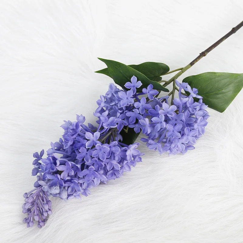 Artificial Flower Latex Long Stem Lifelike Delphinium Flower Artificial Delphinium Flowers for Home Decor Wedding Flora Table