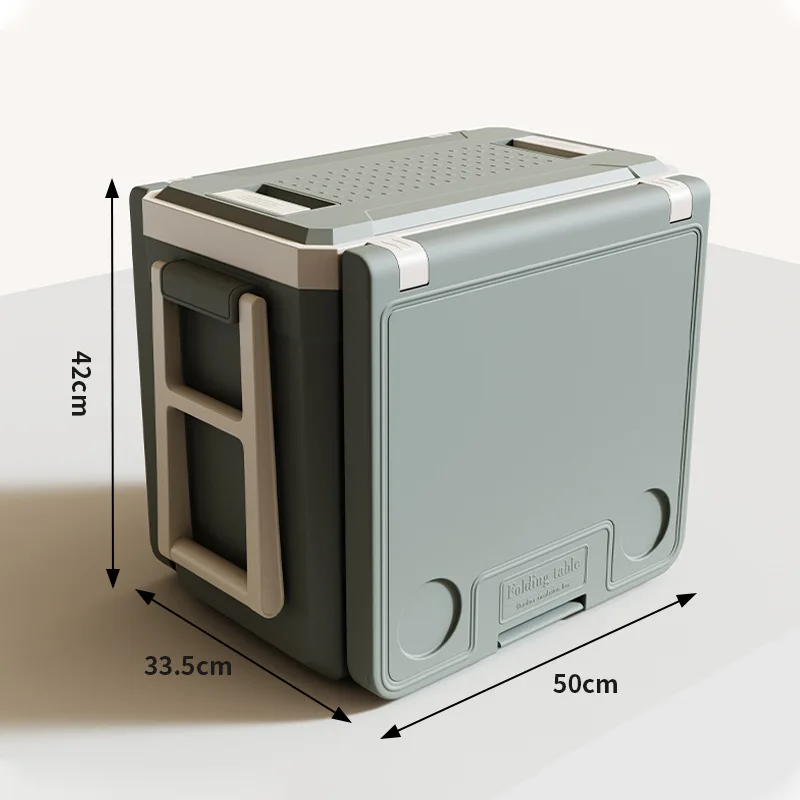 Foldable Food Ice Cooler Box Waterproof Cooler Camping Picnic Folding Insulated Cooler Box With Heavy Duty Handle