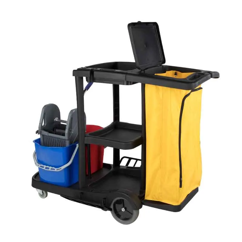 Commercial housekeeping cart janitorial cleaning cart janitorial utility cart