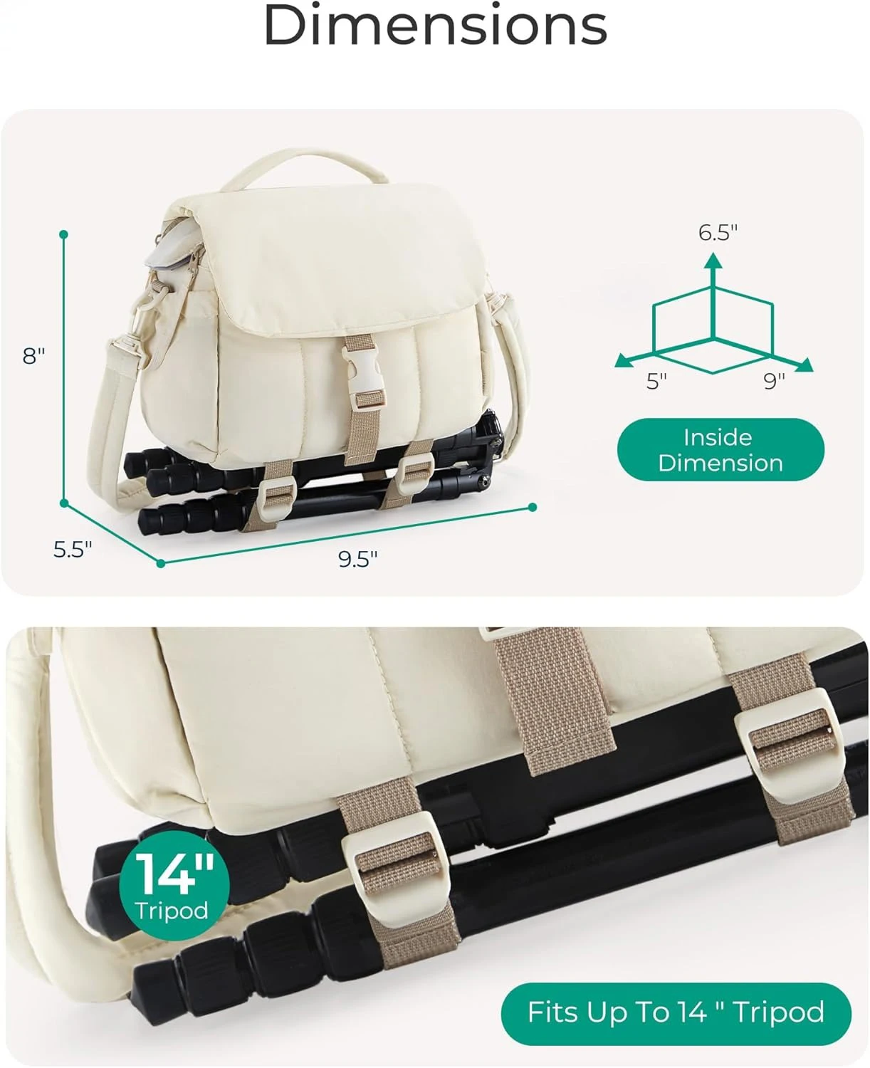 Custom Accessories Ultra-Light DSLR Camera Case Crossbody Camcorder Bags with Rain Cover Nylon Small Camera Bag
