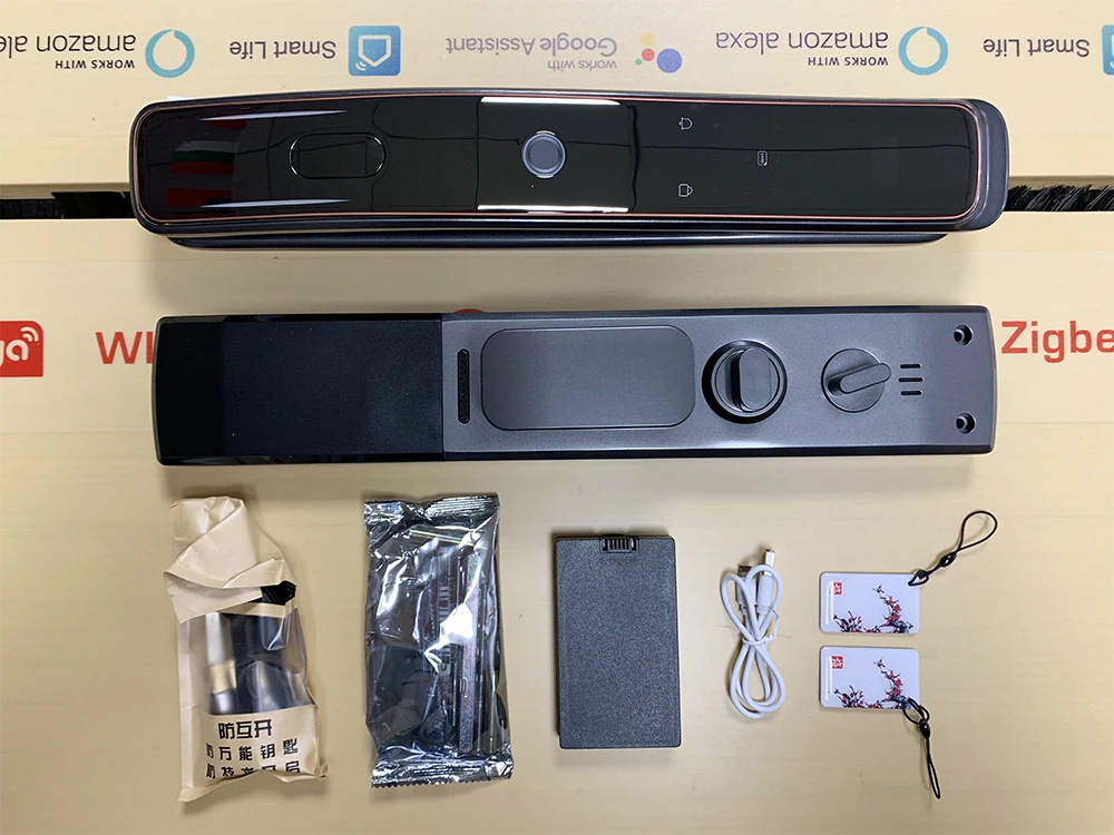 TYSH Fingerprint Electric Fully Automatic Lock Tuya App Smart Home Door Lock Biometric Fingerprint Lock For Wood Door