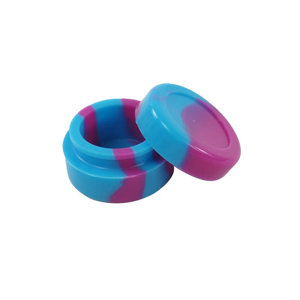 5ML Nonstick Silicone Container Custom Rubber Silicone Jar Travel Face Cream Liquid Containers