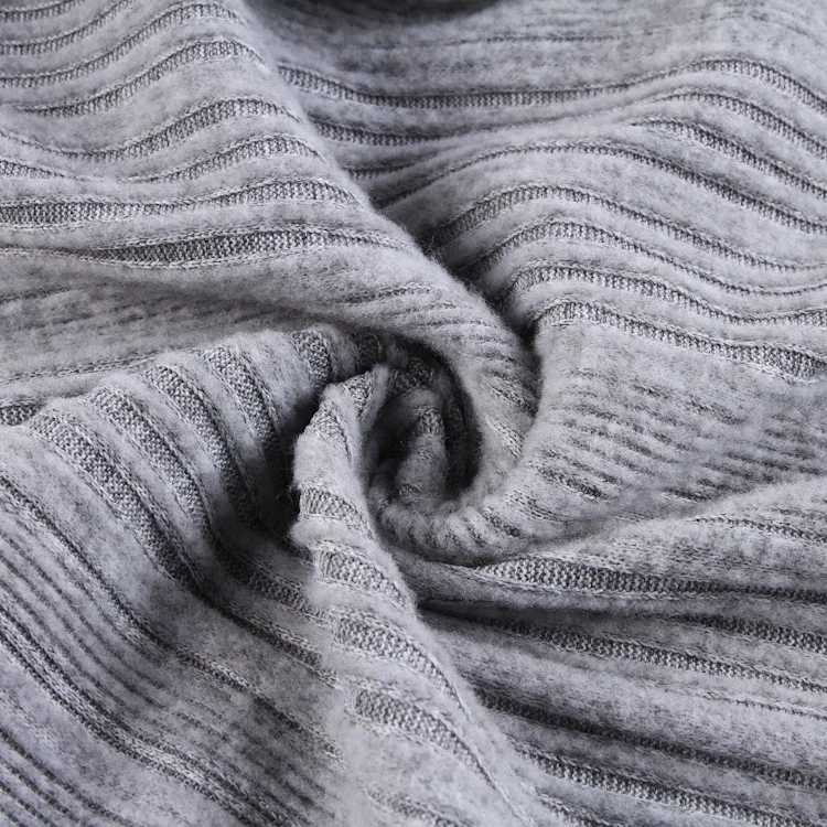 Excellent elasticity exquisite craft and fine service weft RAYON SPANDEX 8*5 RIB knitted fabric