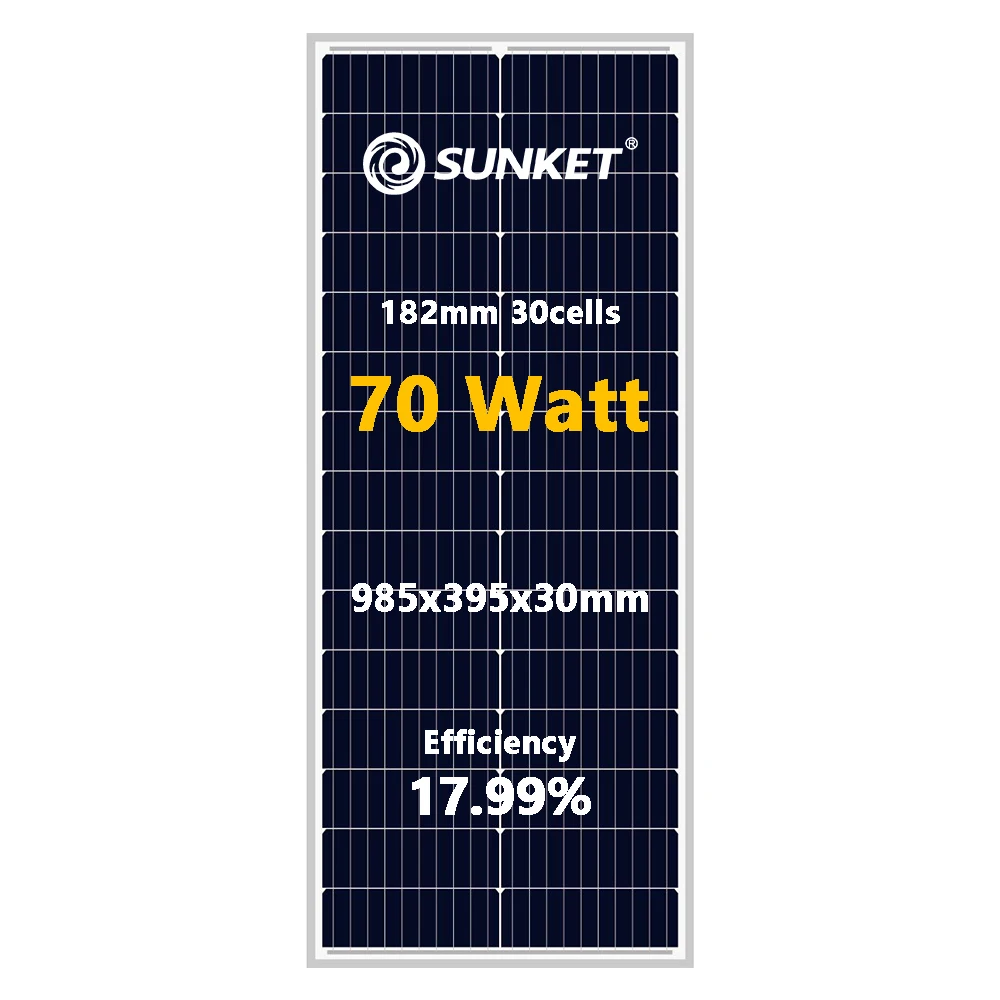Солнечная панель Sunket 70 Вт склад в Европе сала паннал Марокко цена 5 кВт 100wp 60 35 мини-панели солнечных батарей 12 В