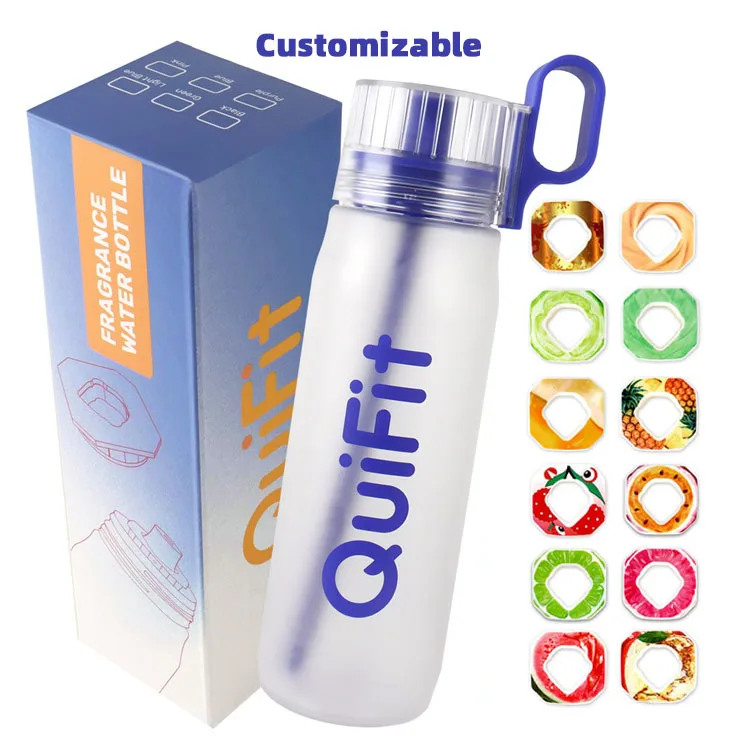 Wholesale Bulk 750ml BPA Free 0 Sugar Sports Air Scent Fruit Flavored Drinking Water Bottles With Flavor Pods