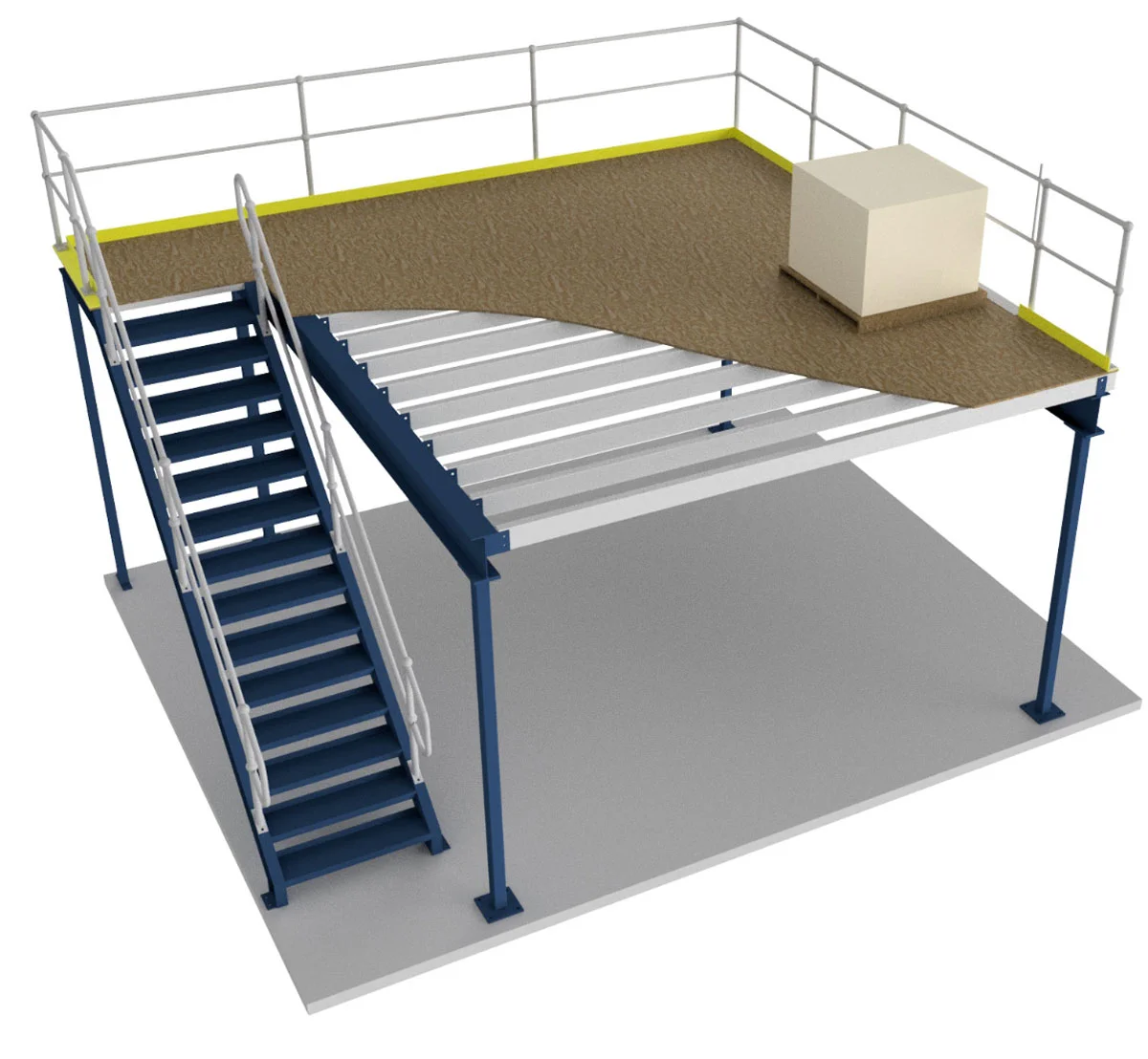 New Design Warehouse Mezzanine Floor Cold Rolled Steel Mezzanine Floor Save Space Store Mezzanine Floor