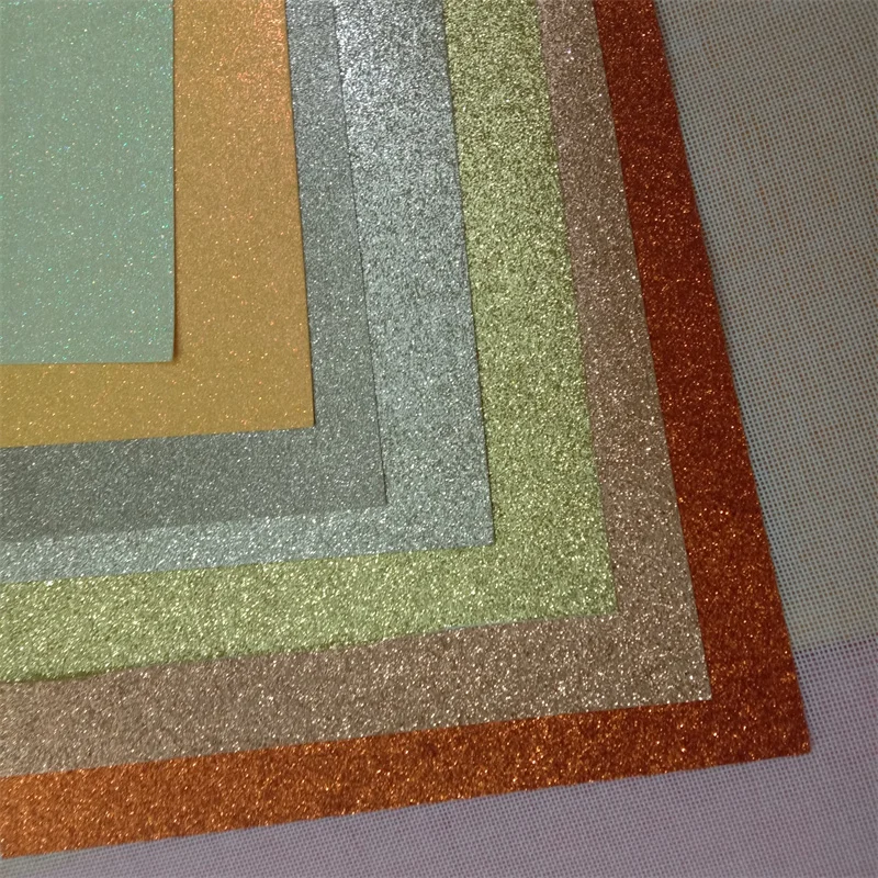 300gsm 12*12 Inch Amazon Cardstock Printing Film Laminated Glitter Paper