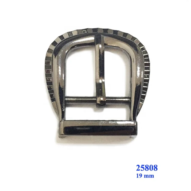 Wholesale metal pin buckle shoe accessories for men shoe parts 19 mm