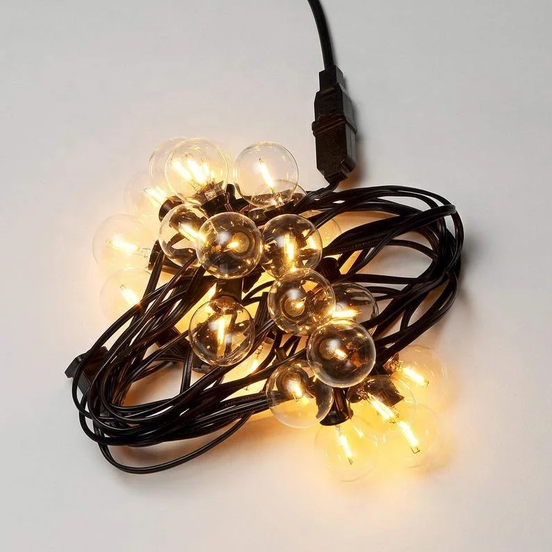 G40 1w E27 E14 E12 12v 110v 220v крытый напольный СИД Serie сад Солнечный свет шнура для рождества праздника