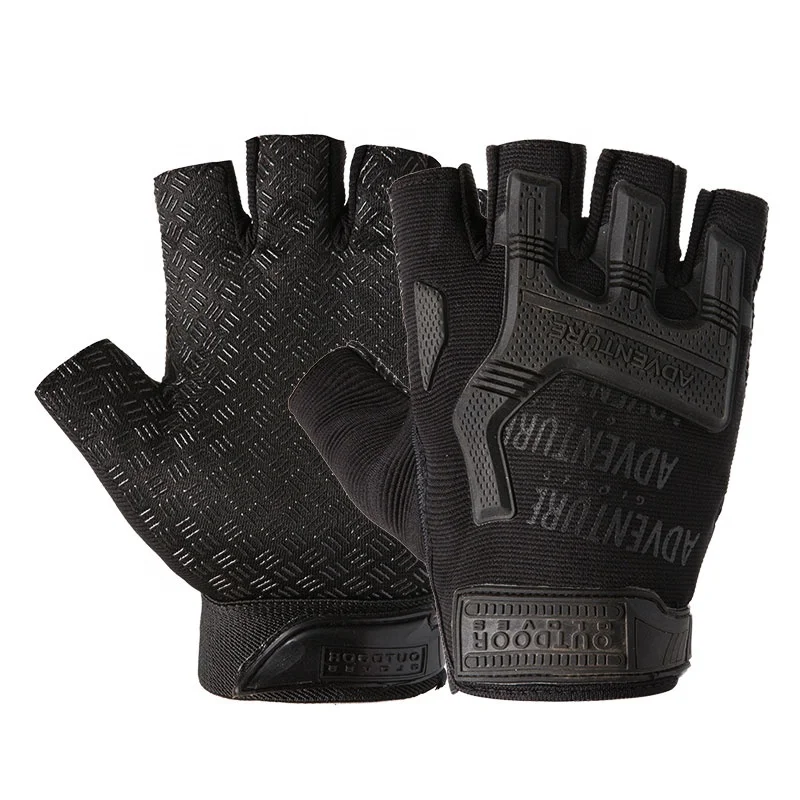 
Outdoor Sport Half Finger Gloves Breathable Anti-Slip Shock Absorbing Riding Cycling Bike Gloves Half Finger Gloves 