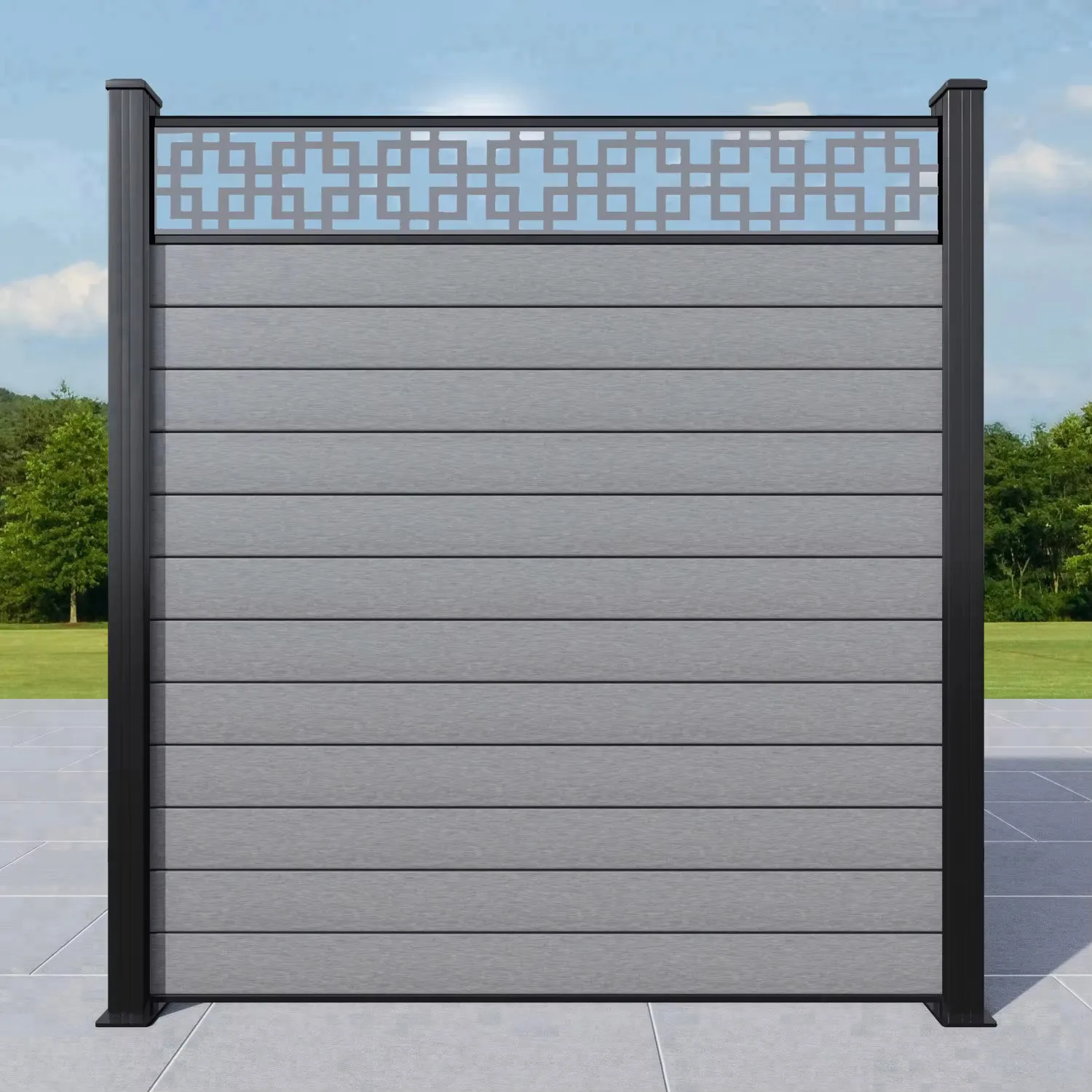 Custom Cheap Powder Coated Decorative Metal Fence Panels Classic Outdoor Garden Fencing Aluminium Security Fence