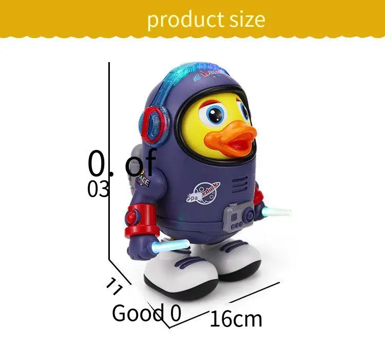 Kids dancing robots pace duck with light music cartoon funny walking musical educational toys christmas gifts for boy girl