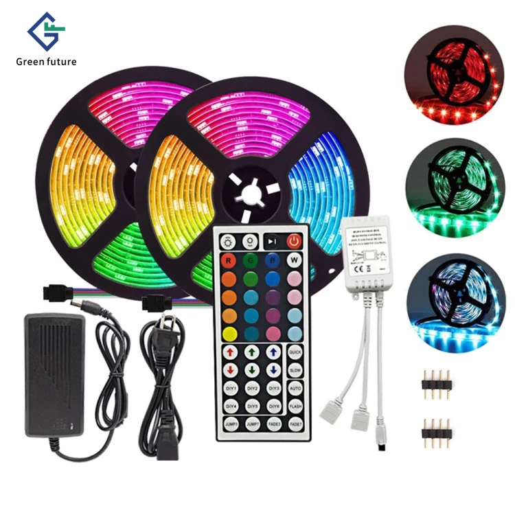 AC220V LED Strip Light 2835 5050 Colorful Waterproof Plum Blossom Horse Running Strip Outdoor Landscape Holiday Party Ads