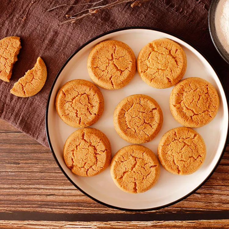 wholesale Sugar-free High Fiber small peach crisp desserts 320g Chinese Traditional Walnut Pastry Crisp Cookie