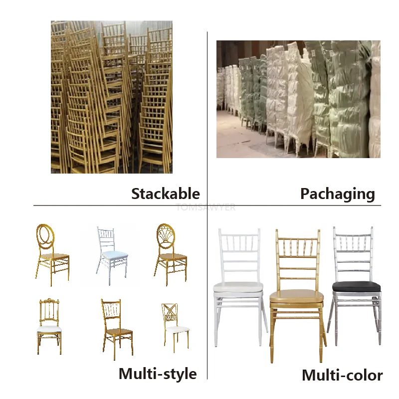 Wholesale  Tiffany Chiavari Polycarbonate chairs hotel  Stacking Chair