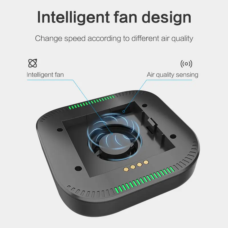 PM2.5 Display Car Air Purifier Portable Desktop Mini Room In Cars Purifying Air Pollutants USB Air Purifier