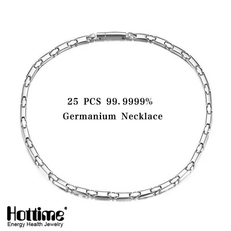 Fashion Jewelry Titanium Magnetic Metal Germanium Necklace In Stock