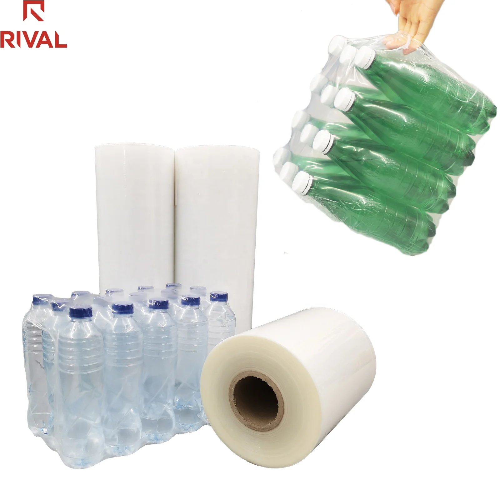 Heat Shrink Film Plastic Film For Bottle Shrink Wrap Sleeves Wrapping Film Roll