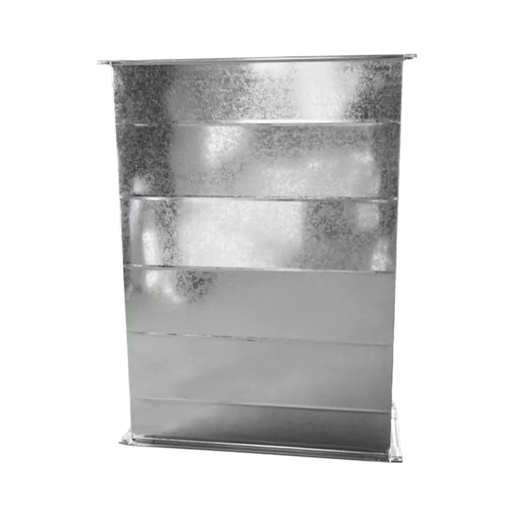 Industrial Galvanized Steel Rectangular Spiral Duct for Outdoor AC Systems for Hospitals Schools Halls Gyms