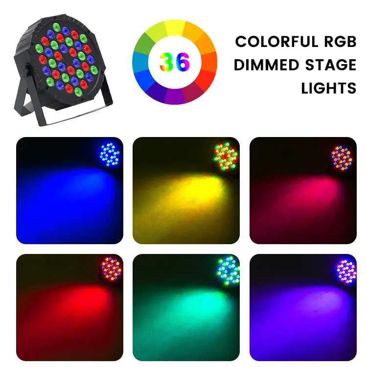 Mic Stage Rgb Color Change Led Theater Bar Par Disco Dj Rgb Stage Lights