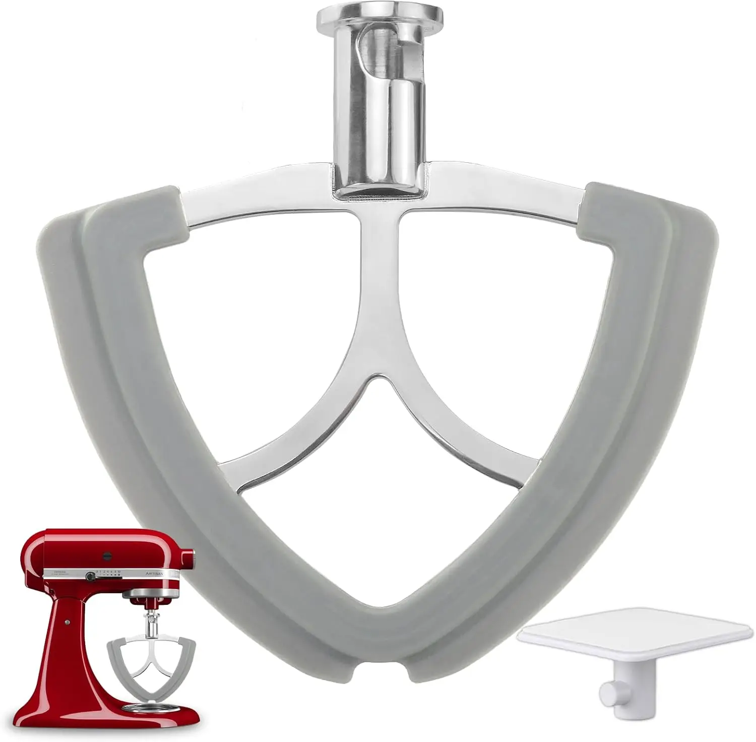 Kitchen Mixer Aid Paddle Replacement-KA 5qt Coated Flat Beater/Kitchen Attachments for Stand Mixer