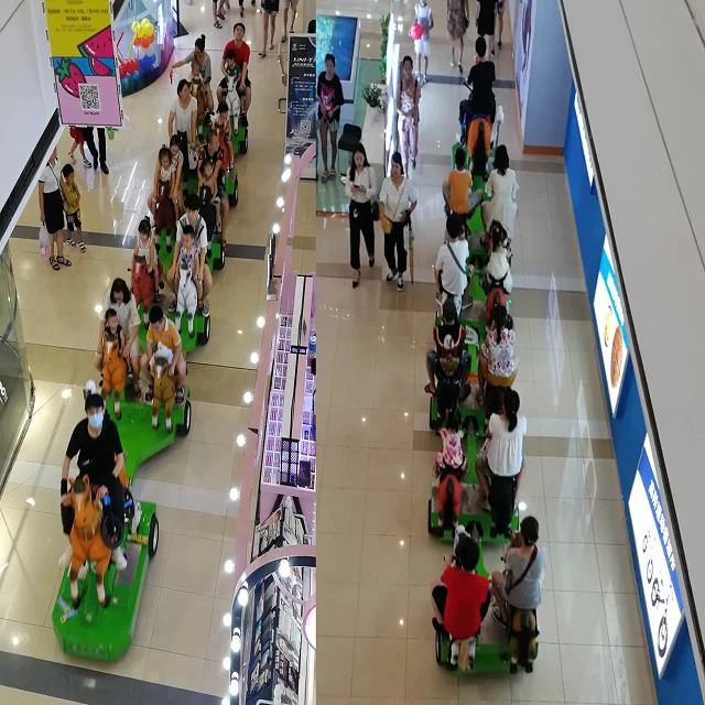 
Kiddie Train Trackless Train Battery Ride Motorcycle Customized Electric Amusement Kid Animal like Tourist Trolley 