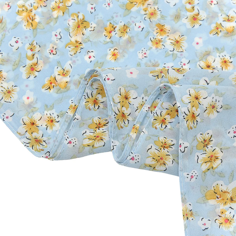 wholesale print chiffon hijab floral malaysia headscarf shawl