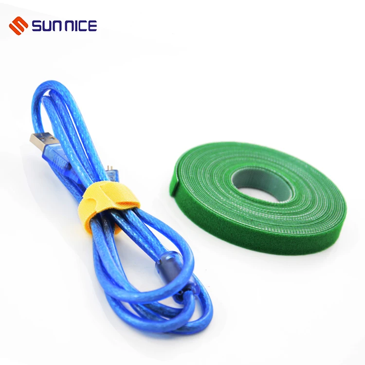 Self-Locking Wire adjustable cable ties Colorful Nylon Hook And Loop