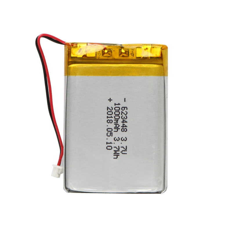 New customized 623448 3.7v lipo battery 3.7v 1000mAh lipo battery made in China