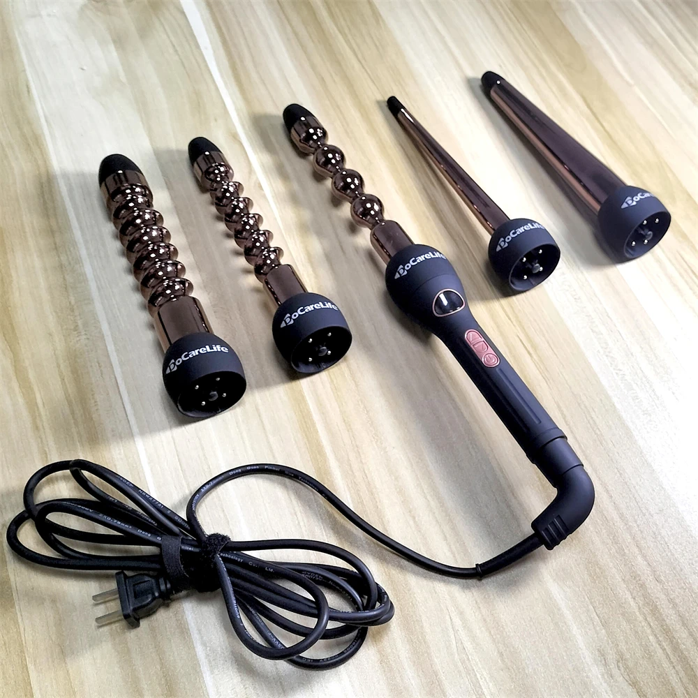 5 in 1 hair curling wand doll hair rooting machine curling iron stove set