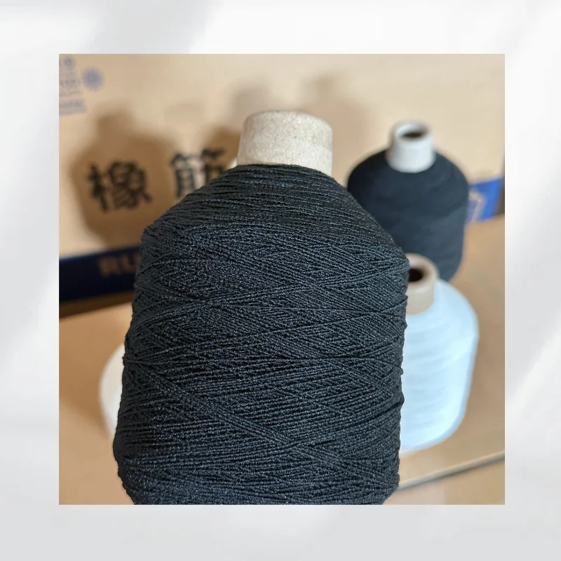 polyester covered elastic thread bottom line low price for sewing machine computer flat knitting machine coarse needle