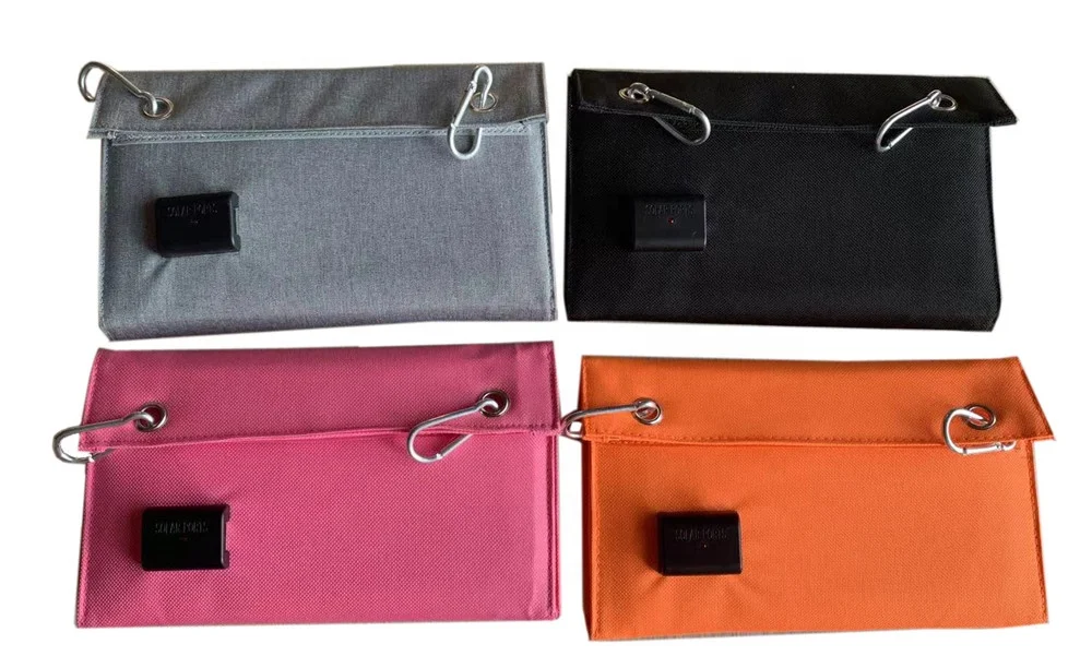 Portable folding solar panel Mobile smart phone charger hanging bag