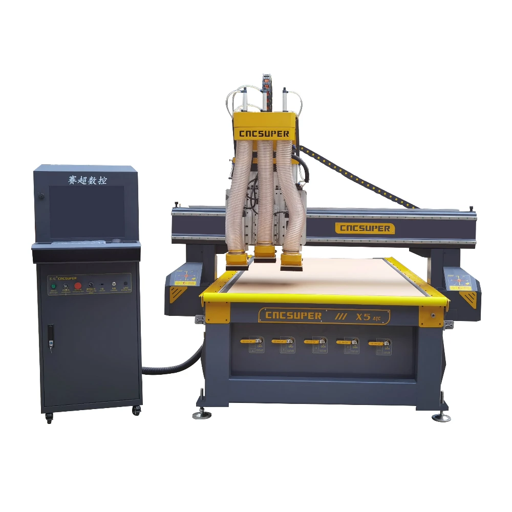 Multi Purpose 3 Spindles 1325 Cnc Router Wood Engraving Machine