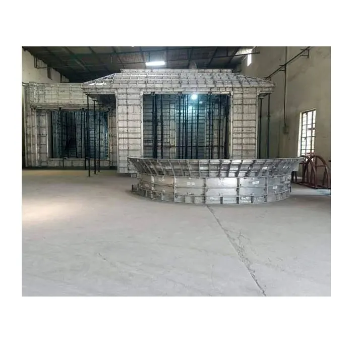 compressed earth aluminium single side circular wall formwork concrete retaining wall formwork