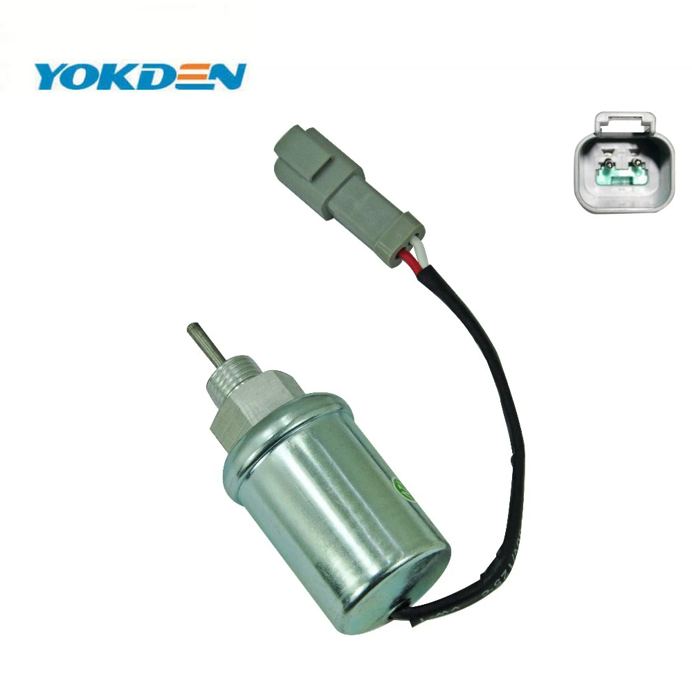 12V 24V Fuel Stop Solenoid U85206452 Engine Parts Caterpillar Skid Steer 3024C 3013C C1.5, C2.2