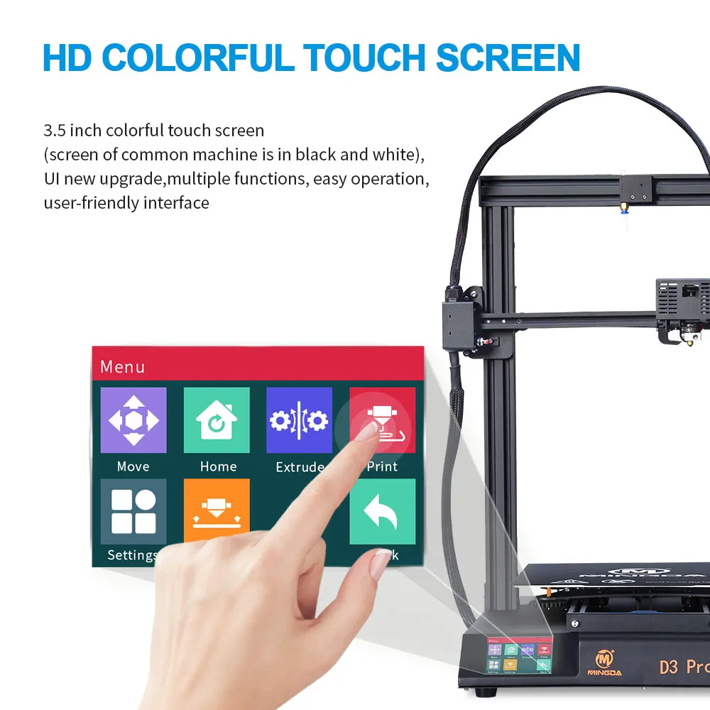 MINGDA D3 Pro Newest Large Size 320*320*400mm Cheap DIY 3d Printer with 3d Touch Auto Leveling Function