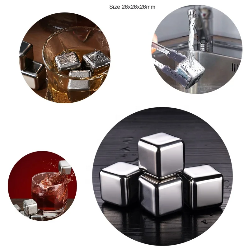 Reusable Ice Cubes Chilling Stones for whiskey wine glass