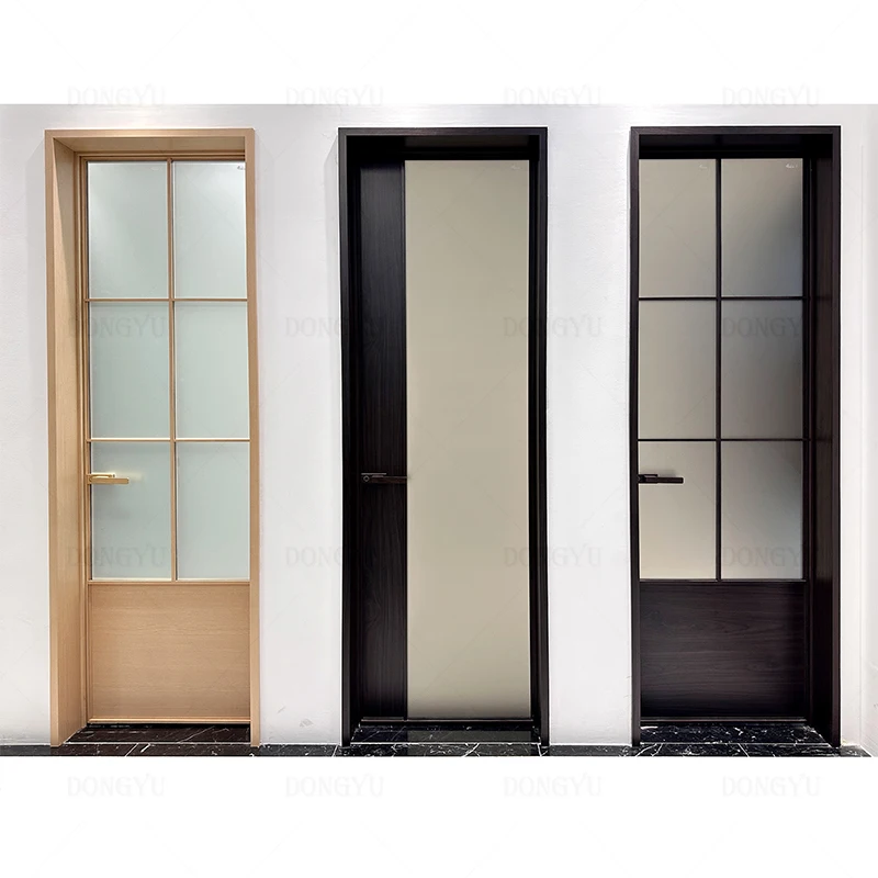 China High Quality Iron Steel Frame Tempered Glass Metal Doors For House Steel Door or Villa Use Swing Door