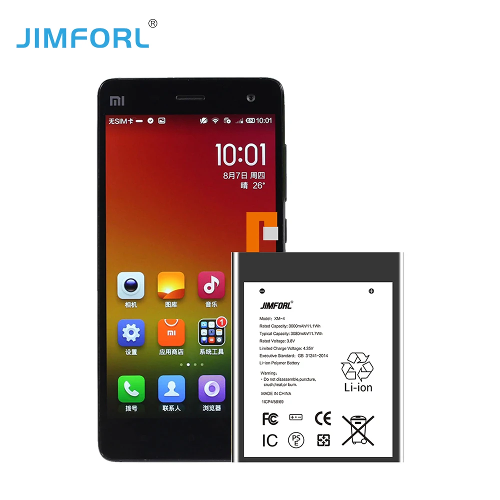 
Replacement Mobile Phone Battery for Xiaomi 4 BM32 battery BN37 Redmi 6 6A Xiaomi Redmi BM47 for Redmi 3 3S 4X 