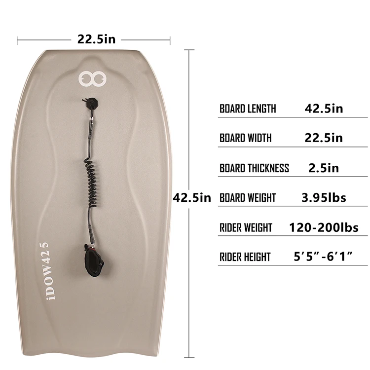 WOOWAVE Factory Price Outlet Best Selling Wholesale Waterplay Surfing Bodyboards Body Board For Beach