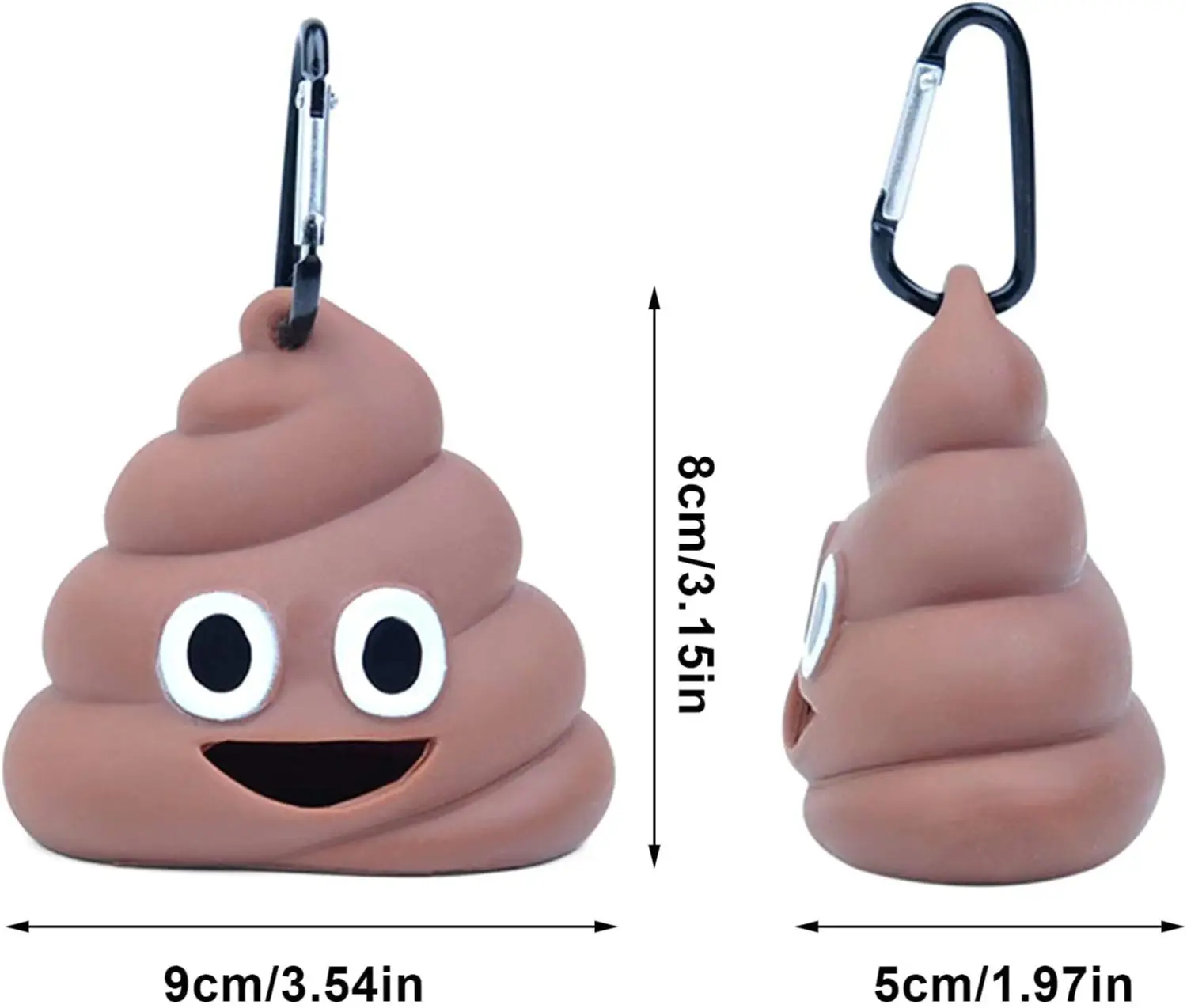 Factory Price Custom Poop -Shaped Pet Dog Poop Bag Holder Portable Dog Poop Bag Dispenser