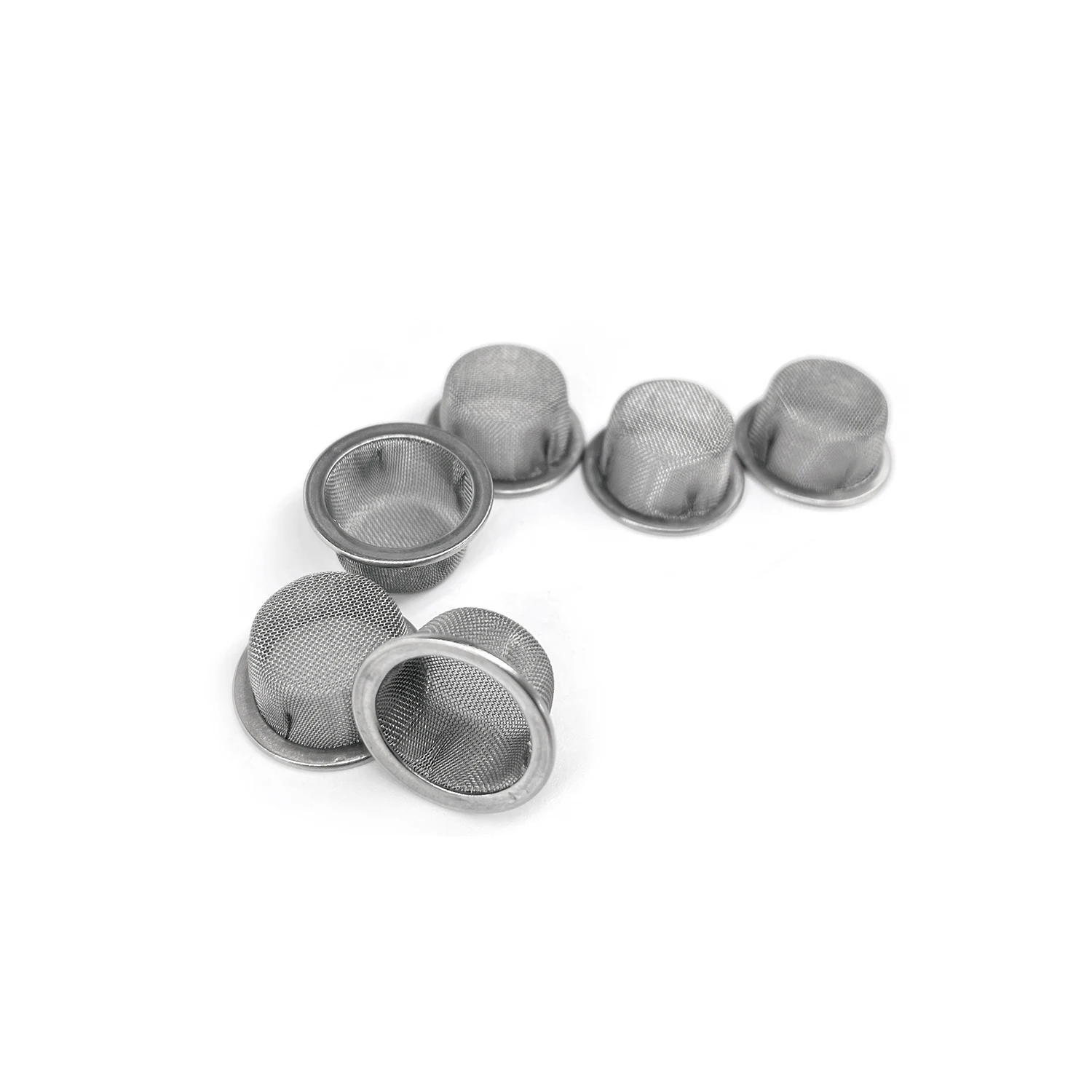 Multifunctional Bowl Shape Mesh Strainer Smoking Pipes Filter with Rings Conical Pipe Screen