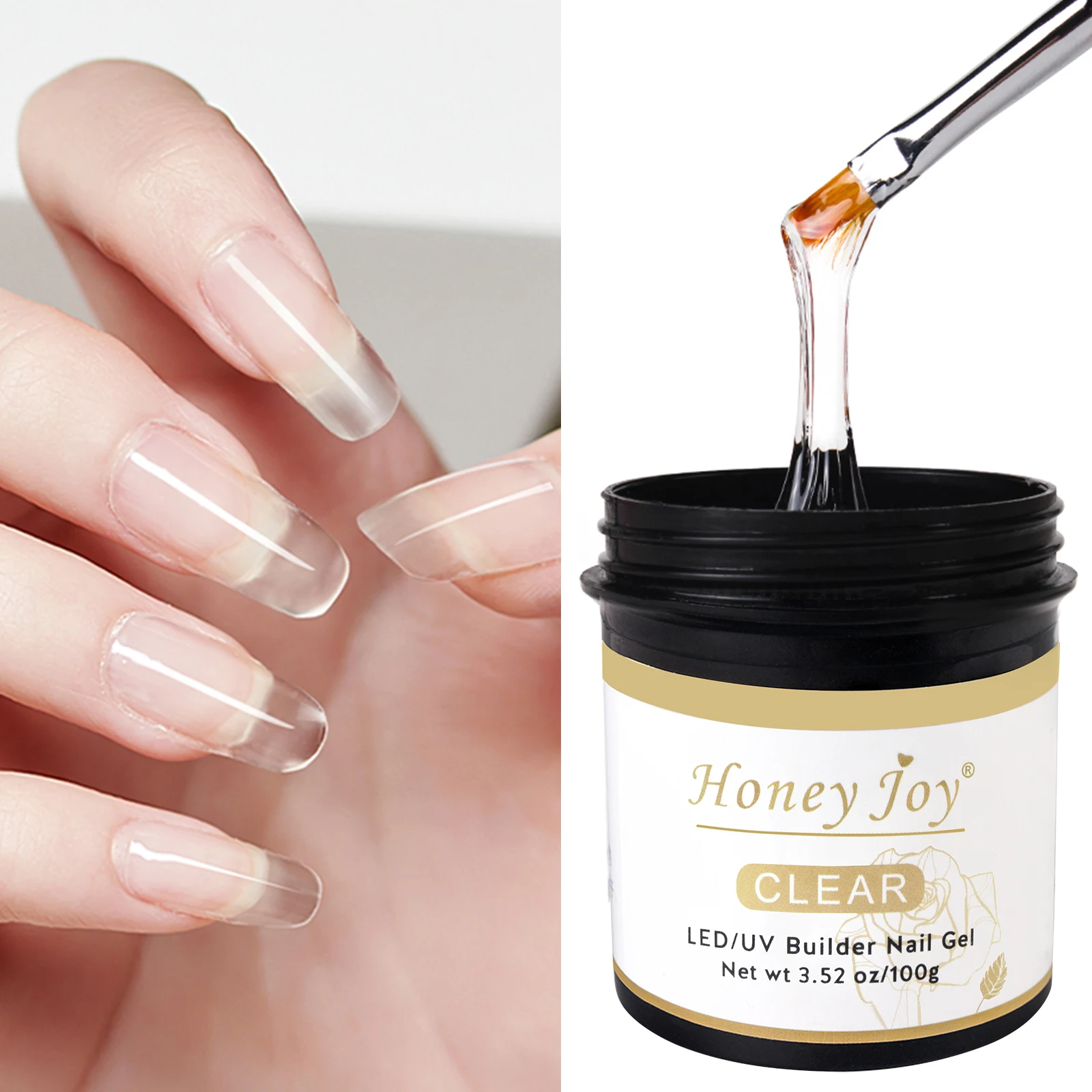 100g/bottle Builder Nail Gel Clear Hard Gel Builder for Nail Extension Gel